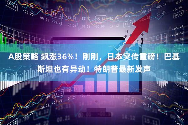 A股策略 飙涨36%！刚刚，日本突传重磅！巴基斯坦也有异动！特朗普最新发声